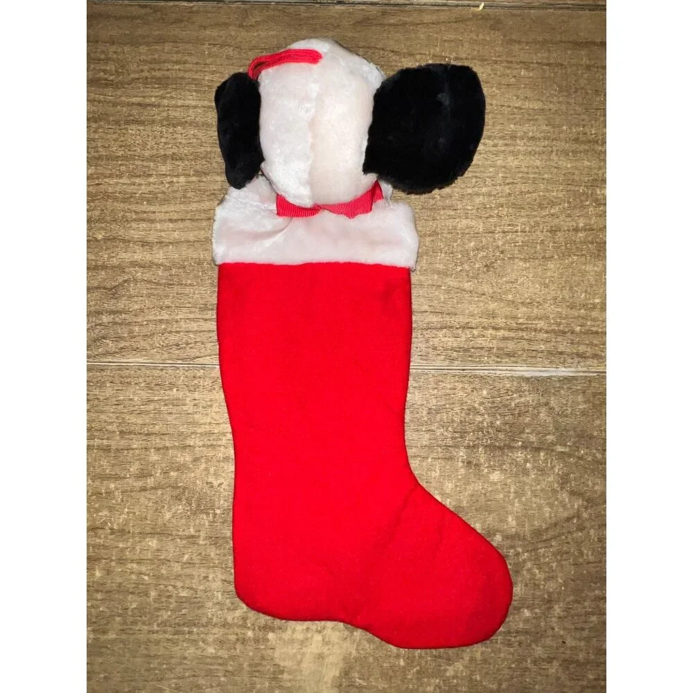 Vintage Disney 101 Dalmatians 3D Plush Dog Christmas Stocking 90s‎ Disneyana #2